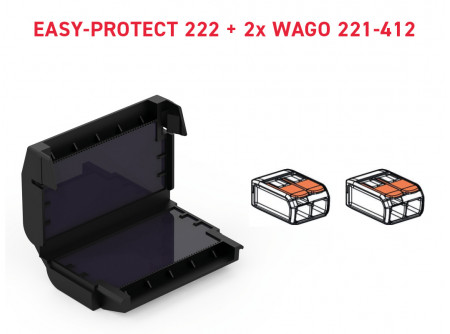 Cellpack EasyProtect 222 géltechnológiás kötődoboz + Wago 2 x 221-413 IPx8

407860


